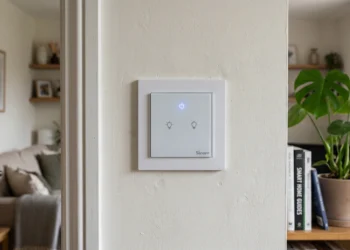 Interrupetor inteligente perfeitamente instalado e funcional. Falando sobre o melhor interruptor inteligente.